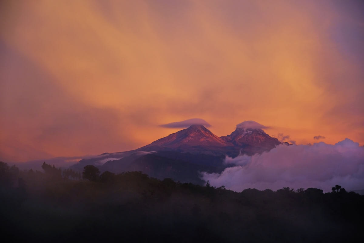 Ecuador: Los Illinizas Lenticular Sunset