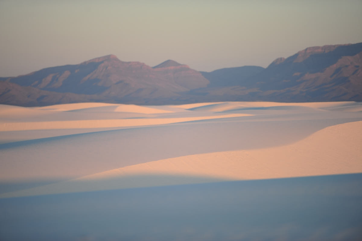 NM: Sunrise Over Gypsum Dunes at White Sands National Monument