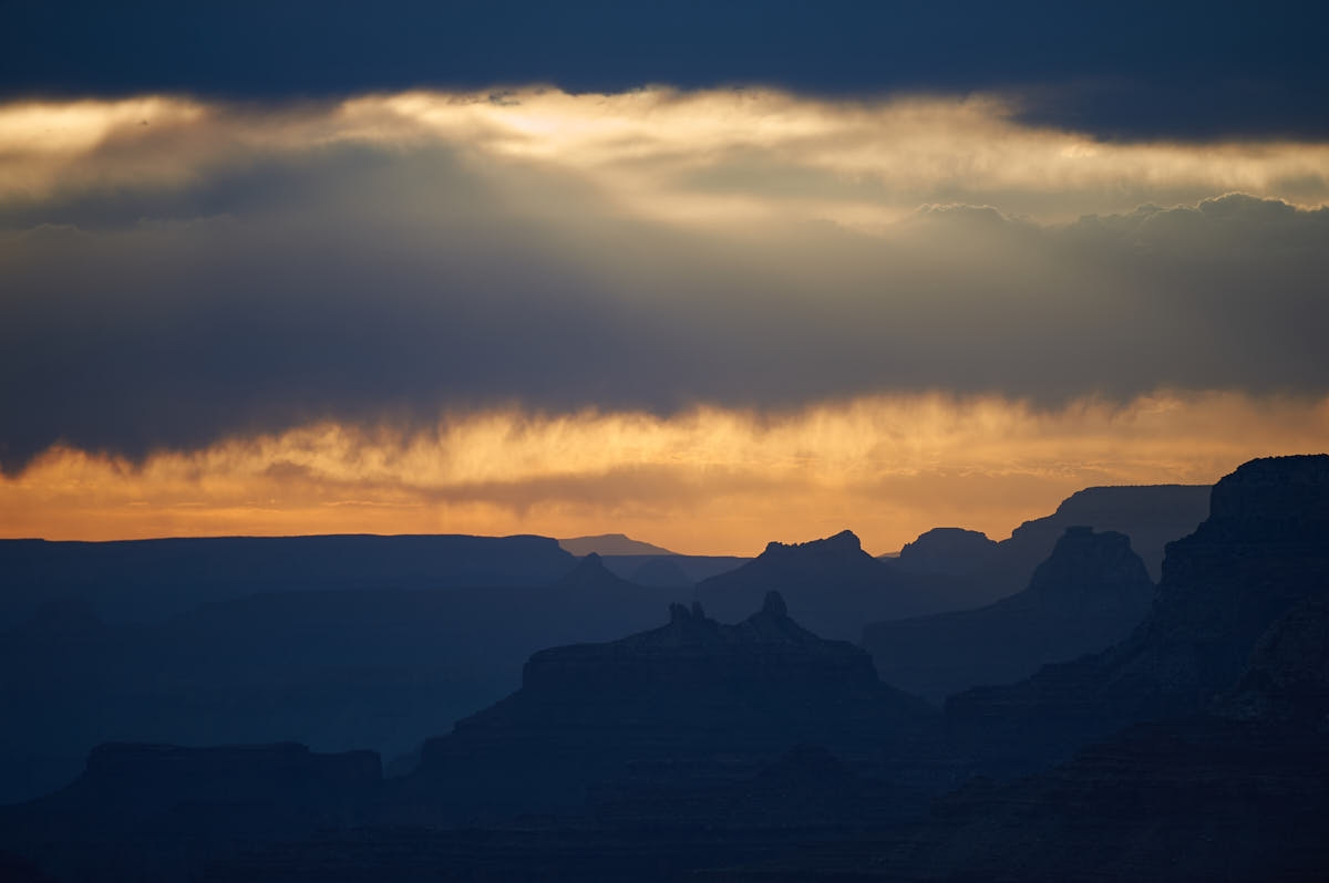 AZ: Sunset Over Grand Canyon